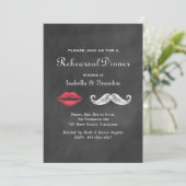 Mustache & Lips - repetitie binnenste uitnodiging (Staand voorkant)