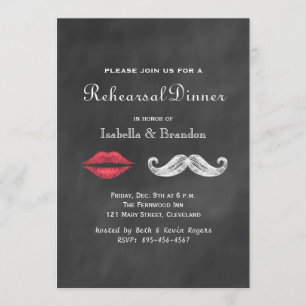 Mustache & Lips - repetitie binnenste uitnodiging