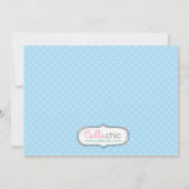 Mustache Little Man Birthday Invitation (foto) Kaart (Achterkant)