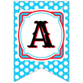 Mustache Little Man Birthday Party Banner Editable (Derde vlag)