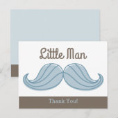 Mustache Little Man Briefkaart (Voorkant / Achterkant)