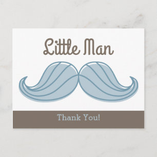 Mustache Little Man Briefkaart