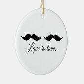 MUSTACHE LOVE -.png Keramisch Ornament (Rechts)