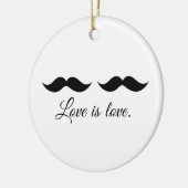 MUSTACHE LOVE -.png Keramisch Ornament (Links)