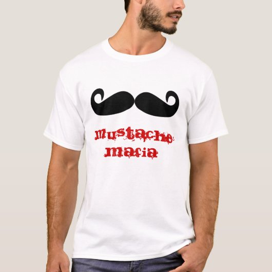 Mustache Mafia T-shirt (Voorkant)