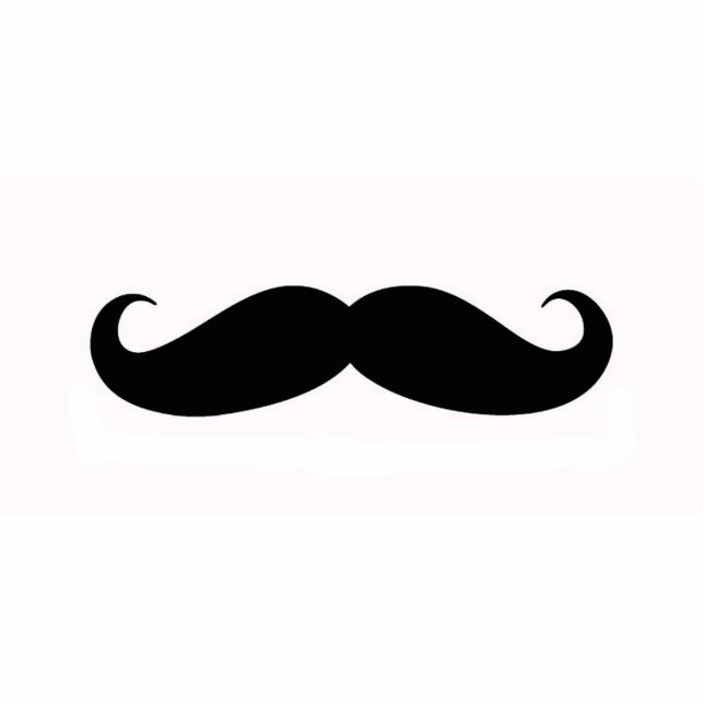 Mustache Magnet Staand Fotobeeldje (Voorkant)
