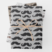 Mustache Mania Inpakpapier Vel (In situ)