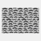 Mustache Mania Inpakpapier Vel (Voorkant)