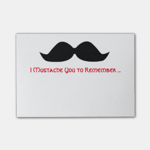 Mustache Memo Sticky Notes
