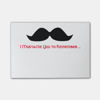 Mustache Memo Sticky Notes