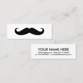 Mustache Mini Visitekaartje (Voorkant / Achterkant)