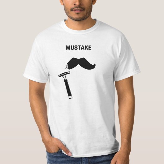 Mustache Mistache DE Safety Razor - Light T-shirt (Voorkant)