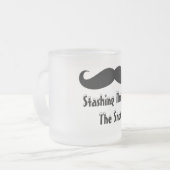 Mustache Mok! Matglas Koffiemok (Voorkant links)