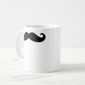 Mustache-Mok met rechtshandige status Koffiemok (Voorkant links)