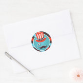 Mustache Monocle 4 juli Stickers (Envelop)