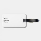 Mustache monocle bagagelabel (Achterkant horizontaal)