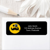 Mustache monocle etiket (Insitu)