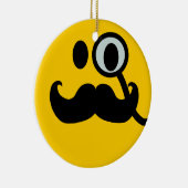 Mustache monocle keramisch ornament (Rechts)