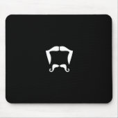 Mustache Mousepad Muismat (Voorkant)