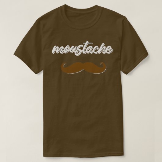 mustache Movember 1 T-shirt (Design voorkant)