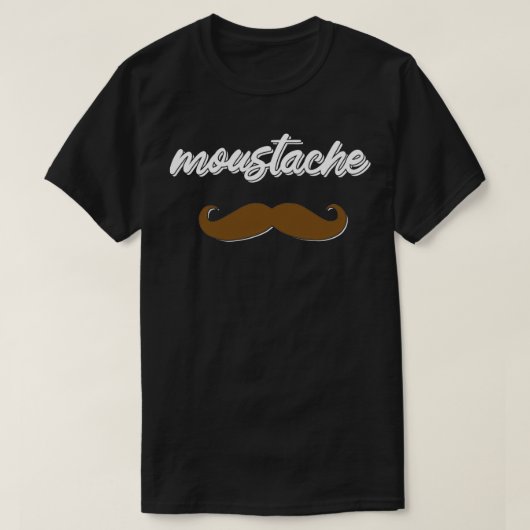 mustache Movember T-shirt (Design voorkant)