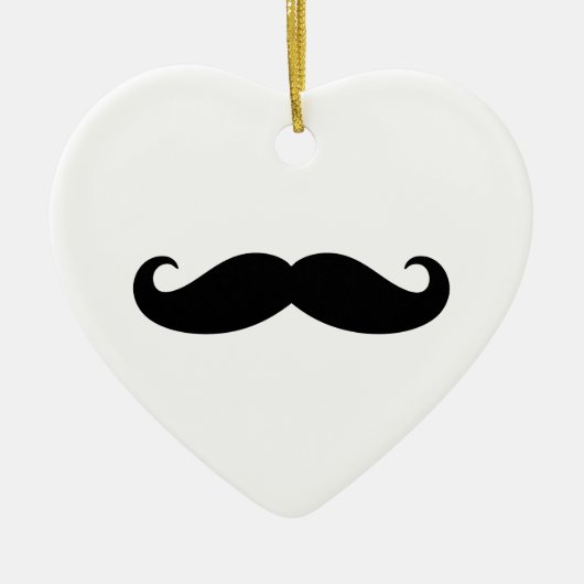 Mustache Mustache, Mustache design Keramisch Ornament (Voorkant)