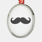 Mustache Mustache, Mustache design Metalen Ornament (Links)