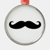 Mustache Mustache, Mustache design Metalen Ornament (Voorkant)
