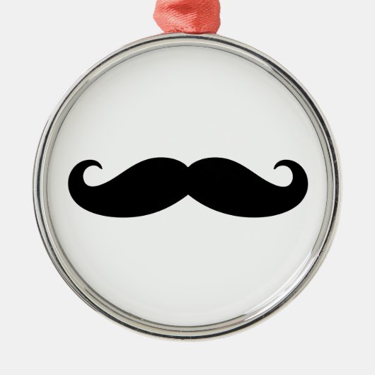 Mustache Mustache, Mustache design Metalen Ornament (Voorkant)