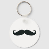Mustache Mustache Mustache Sleutelhanger (Voorkant)