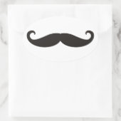Mustache / Mustache / Schnurrbart Ovale Sticker (Tas)
