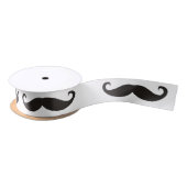 Mustache / Mustache / Schnurrbart + uw ideeën Satijnen Lint (Spoel)