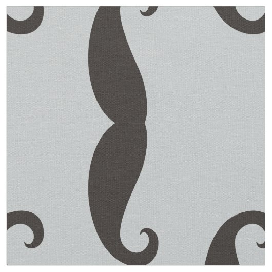 Mustache / Mustache / Schnurrbart + uw ideeën Stof (Close Up)