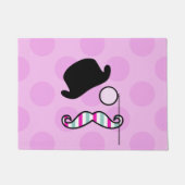 Mustache, Mustache, Stache, Monocle, Bowler Pet Deurmat (Voorkant)