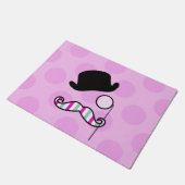 Mustache, Mustache, Stache, Monocle, Bowler Pet Deurmat (Schuin)