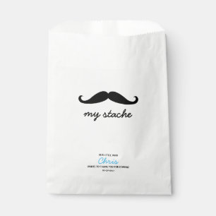 Mustache My Stache eerste verjaardag party Bedankzakje