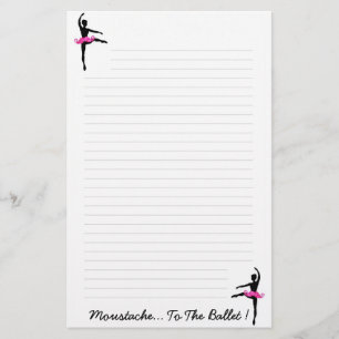 Mustache... Naar de ballet Briefpapier