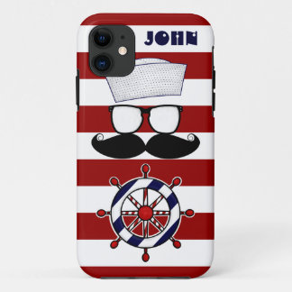 Mustache Nautical iPhone 5 Hoesje