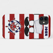 Mustache Nautical iPhone 5 Hoesje (Achterkant (horizontaal))
