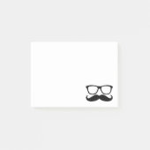 Mustache Nerd Black Graphic Post-it® Notes (Voorkant)