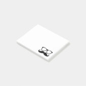 Mustache Nerd Black Graphic Post-it® Notes (Schuin)