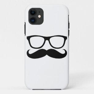 Mustache Nerd iPhone 11 Hoesje