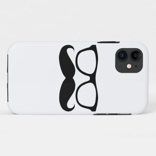 Mustache Nerd Case-Mate iPhone Case (Achterkant (horizontaal))