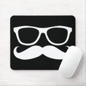 Mustache Nerd Muismat (Met muis)
