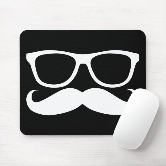 Mustache Nerd Muismat (Met muis)