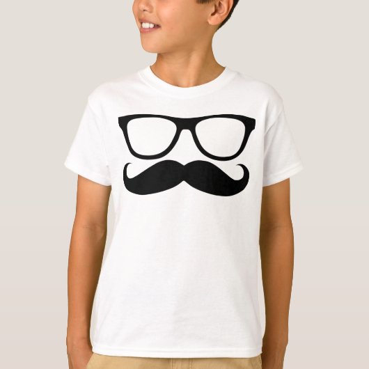 Mustache Nerd T-shirt (Voorkant)