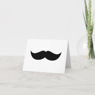 Mustache Note Card Kaart