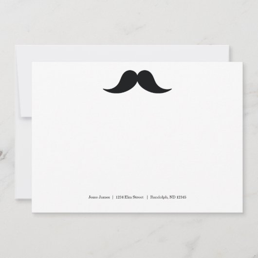 Mustache Note Cards Notitiekaartje (Voorkant)