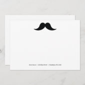Mustache Note Cards Notitiekaartje (Voorkant / Achterkant)