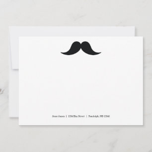 Mustache Note Cards Notitiekaartje